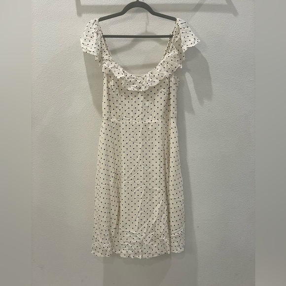 NWT Old Navy White and Black Polka Dot Mini Dress Size Large - Picture 6 of 10